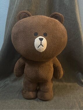 Gund Line Friends Brown 23” jumbo standing plush NWT
